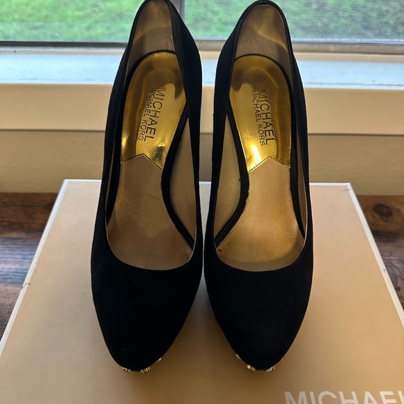 Michael Kors Suede Studded Platforms - Picture 7 of 12